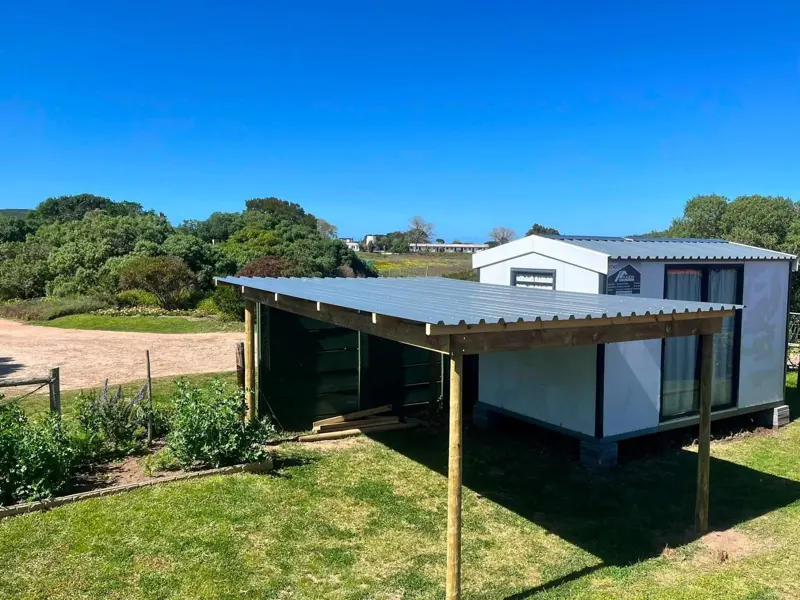 New carport with IBR roof sheets