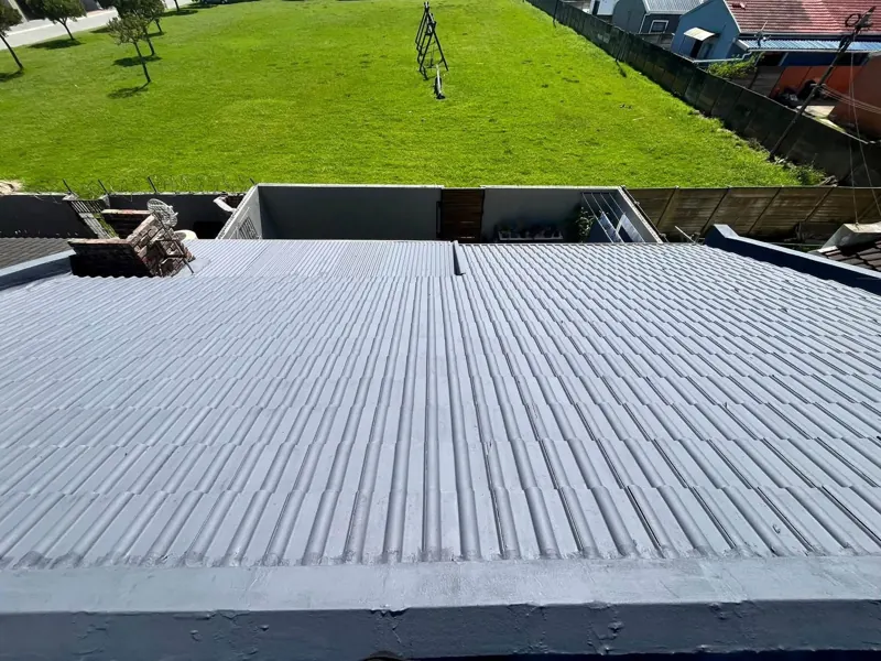 IBR roof after cleaning and painting
